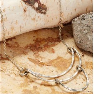 Anju handcrafted antique silver 30” necklace